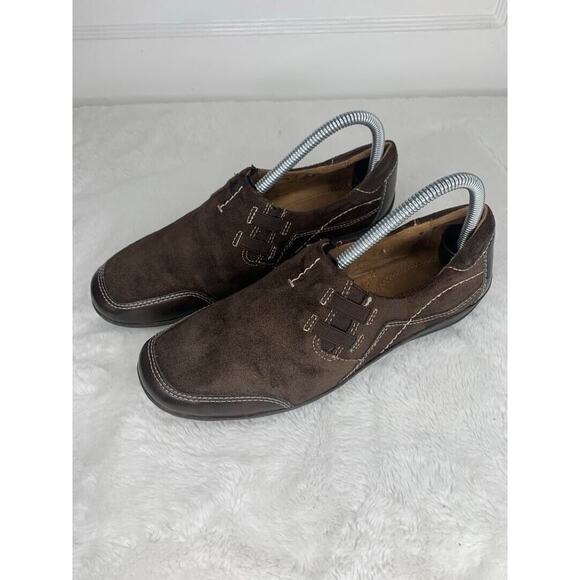 Naturalizer Womens Suede Slip-On Loafers Size 7.5 Brown - Picture 1 of 8
